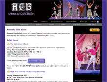Tablet Screenshot of alamedacivicballet.org